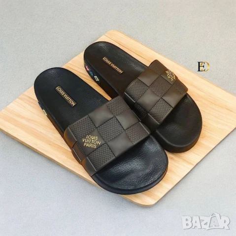 мъжки чехли off white Mc queen louis vuitton burberry , снимка 8 - Мъжки чехли - 51002589