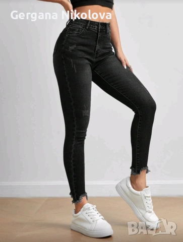 Дамско черно дънки