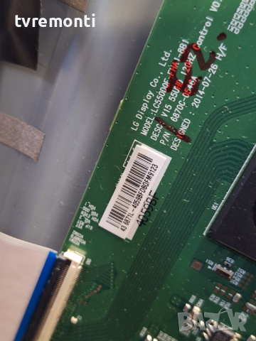 T-CON 6870C-0546A for, PHILIPS 43PUS6551/12 for DISPLAY TPT430U3-EQLSJA.G REV:SC4A​, снимка 3 - Части и Платки - 44790049