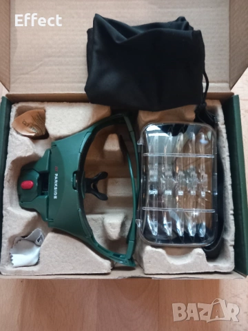 Увеличителни работни очила с лампа и 5 сменяеми лупи PARKSIDE, снимка 2 - Поялници и запояване - 53689630