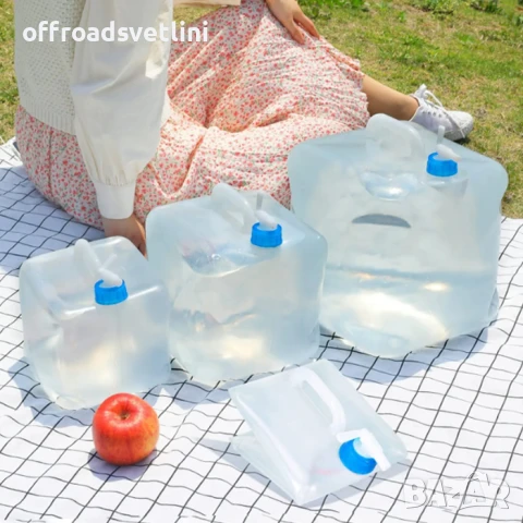 Сгъваема Туба за Вода 15L - С Кранче, Компактна и Удобна, 15 ЛИТРА, снимка 4 - Аксесоари и консумативи - 50824207