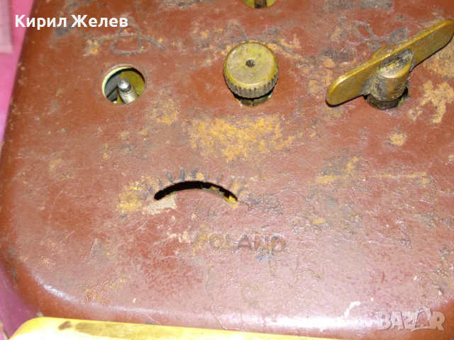 MERA-POLTIK Стар РЯДЪК ПОЛСКИ КОЛЕКЦИОНЕРСКИ МЕХАНИЧЕН БУДИЛНИК МЕРА-ПОЛТИК 26498, снимка 15 - Антикварни и старинни предмети - 44549131