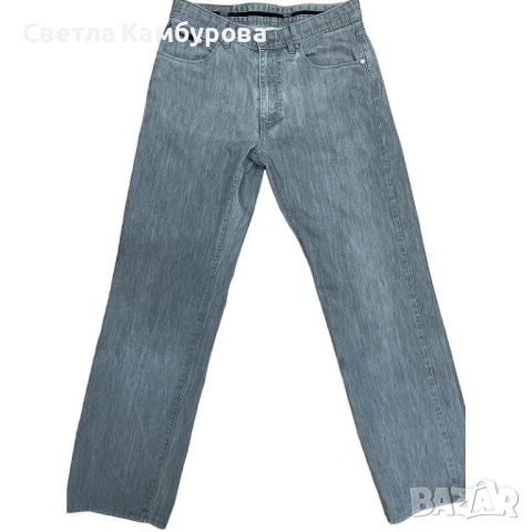 Мъжки дънки HUGO BOSS размер 32 M панталон коприна памук сив, снимка 1 - Дънки - 44589789
