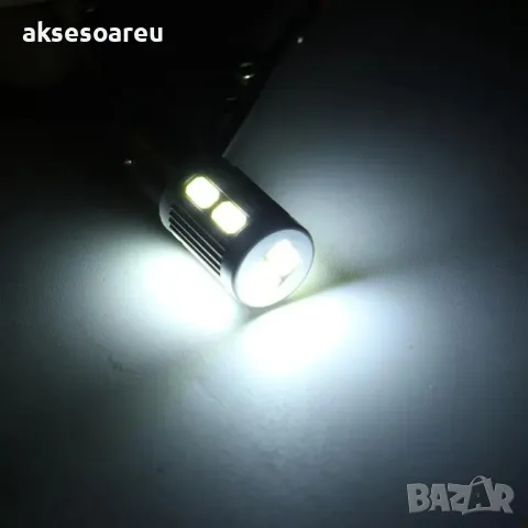 2 броя габарити BAX9S с 10 LED диода крушка H6W-DC 12 V габаритни крушки фарове дневни светлини , снимка 8 - Аксесоари и консумативи - 49884805