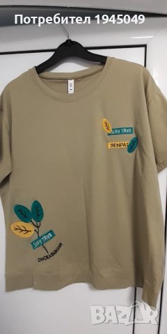 Дамска блуза Л размер - памук, снимка 6 - Тениски - 50849742