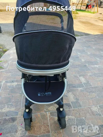 i-Safe System Black Trio Travel System 3-в-1 – комбинирана бебешка количка с кош/седалка, кошче за , снимка 10 - Детски колички - 56194526