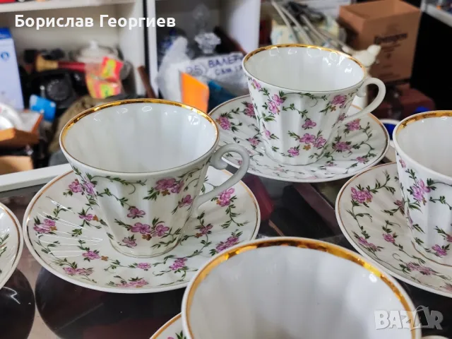 Руски порцелан чаши за кафе ЛФЗ , снимка 4 - Колекции - 50253746