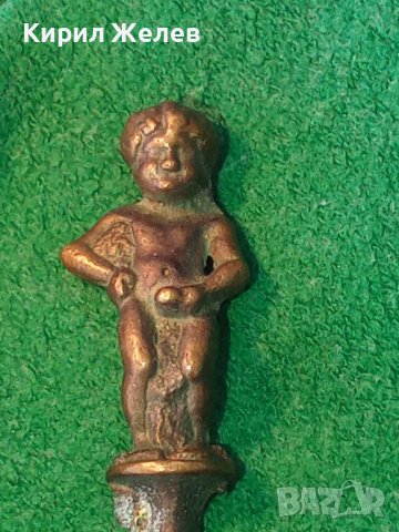 СТАРА БРОНЗОВА ФИГУРАЛНА ОТВАРАЧКА ПИКАЕЩОТО МОМЧЕНЦЕ БРЮКСЕЛ БЕЛГИЯ СУВЕНИР 32106, снимка 2 - Антикварни и старинни предмети - 38162973
