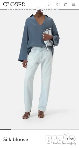 Скъпа марка CLOSED копринена риза, снимка 12 - Ризи - 49873681