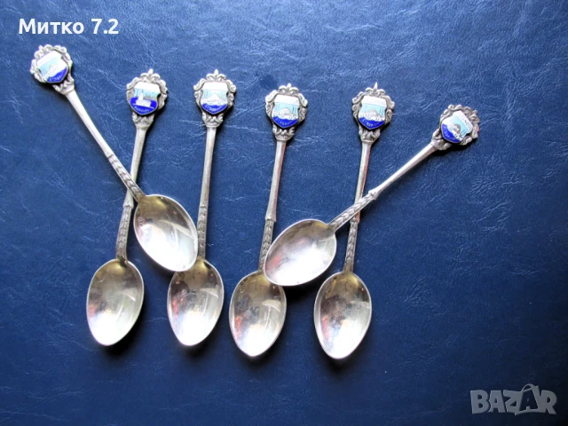 Комплект турски сребърни лъжички, снимка 8 - Антикварни и старинни предмети - 50858196