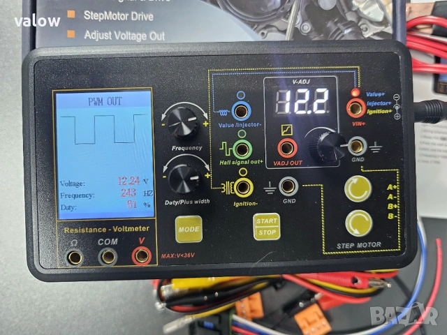 Автомобилен тестер инжектори дюзи ел клапани стъпков мотор и др., снимка 4 - Друга електроника - 53580918