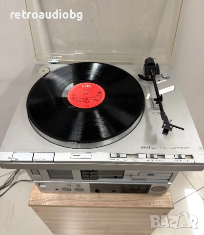 🔈Винтидж аудио сет AKAI - усилвател, дек, тунер, еквалайзер, грамофон и колони🔈, снимка 5 - Аудиосистеми - 53827895
