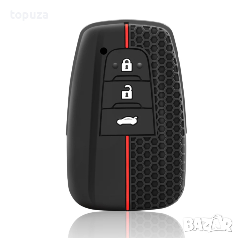 Силиконов кейс (калъф) за Toyota Corolla Prius Camry CHR C-HR RAV4 Altis Land Cruiser Prado Keyless