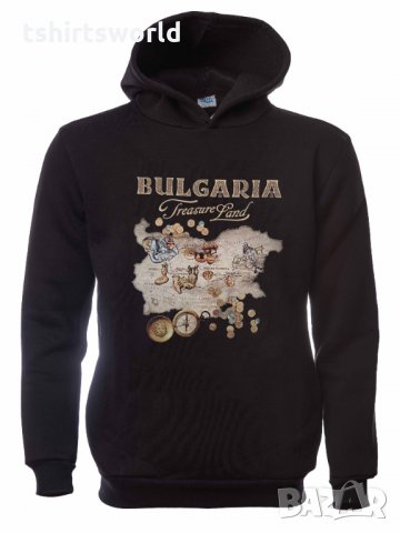 Нов детски суичър с трансферен печат TREASURE LAND (Земя на съкровища), България