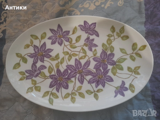 Плато порцелан ръчна изработка картина 