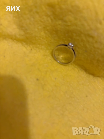 18карата пръстен от бяло злато, снимка 2 - Пръстени - 53649589