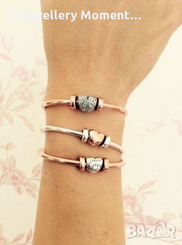 Пандора 925 талисмани стопър- 2бр, снимка 7 - Гривни - 35522290