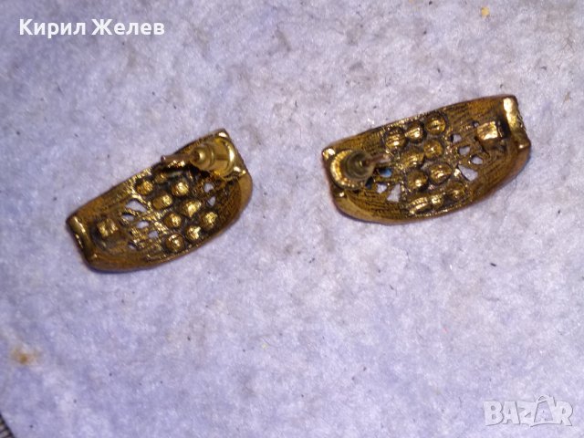 ЕЛЕГАНТНИ ПОЗЛАТЕНИ ВИНТИДЖ - АРТ НЕЖНИ ОБЕЦИ НЕРЪЖДАЕМА БЛАГОРОДНА СТОМАНА с ИСКРЯЩИ КРИСТАЛИ 28497, снимка 7 - Обеци - 41483965