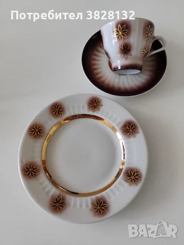 троен сет за кафе, снимка 6 - Антикварни и старинни предмети - 51063314