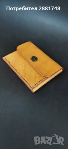 Портфейл от естествена телешка кожа., снимка 2 - Портфейли, портмонета - 33836639