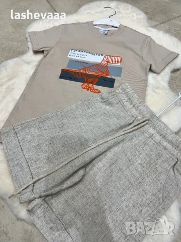 Комплект за момче в бежово, снимка 3 - Детски комплекти - 49268341