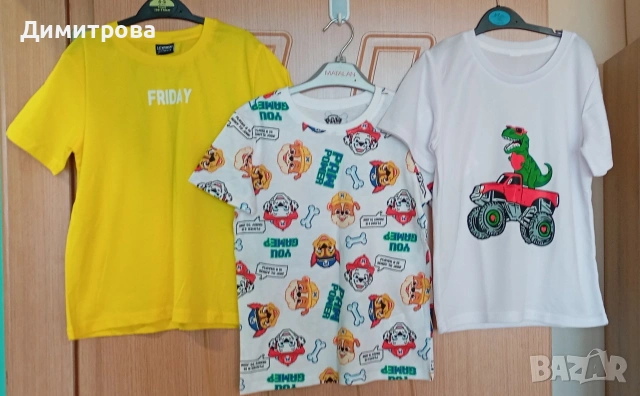 нови тениски размер 122-128см, снимка 3 - Детски тениски и потници - 53747428