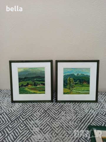 2 Картини на Чавдар Петров ,масло-платно,подписани!