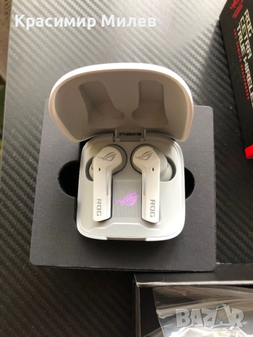 Безжични слушалки ASUS - ROG Cetra True Wireless, ANC, бели, снимка 2 - Слушалки и портативни колонки - 52742398