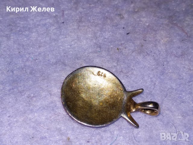 2010 Година КРАСИВА ФИГУРАЛНА СРЕБЪРНА ОРНАМЕНТИРАНА АРТ ВИСУЛКА СРЕБРО 925 с ПОЗЛАТА МЕДАЛЬОН 73631, снимка 7 - Колиета, медальони, синджири - 39226300
