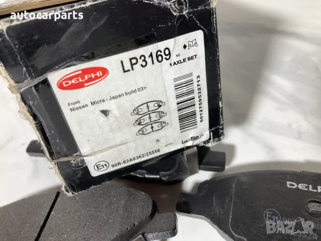 Спирачни накладки DELPHI за Нисан / NISSAN Micra, Note, Tiida и Cube , снимка 3 - Части - 48403550