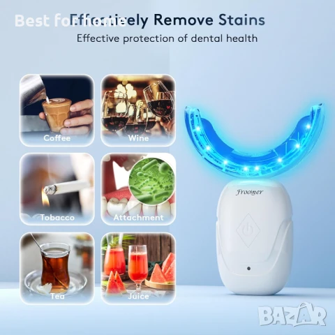 Комплект за избелване на зъби с LED светлини, снимка 6 - Друга електроника - 51120886