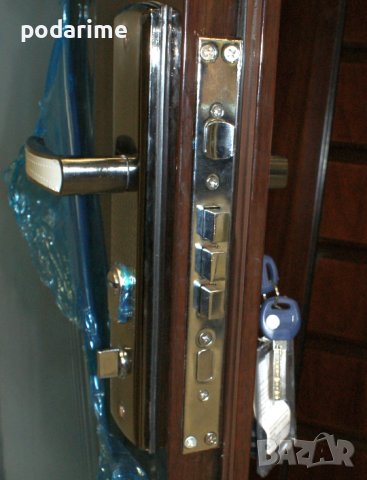 Комплект за китайска входна врата - брава, дръжки, патрон, снимка 2 - Входни врати - 41142151