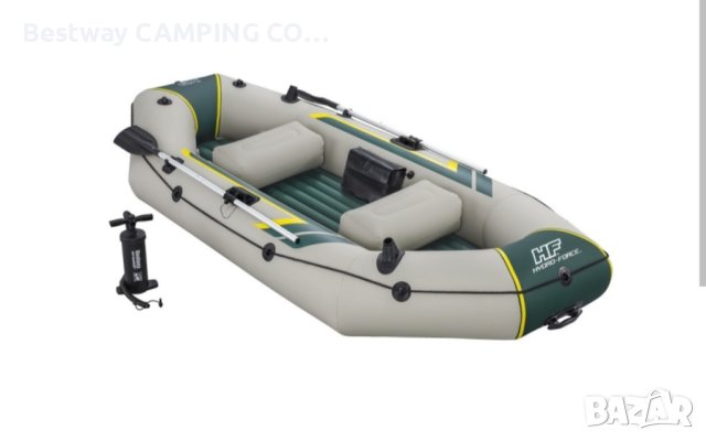 Надуваема лодка  до 400 кг  BESTWAY 65160 Hydro-Force™ 2.95 m x 1.30 m x 46 cm Ranger Elite X3 Raft , снимка 2 - Екипировка - 41485947