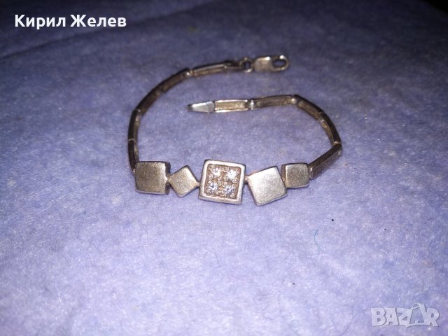 АРИСТОКРАТИЧНА СРЕБЪРНА АРТ ГРИВНА СРЕБРО925 Част От КОМЛЕКТ ИНКРУСТИРАНО с ФАСЕТИРАНИ ЦИРКОНИ 33156, снимка 11 - Гривни - 39568440