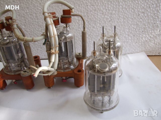 радио лампи ГМИ 6- 6 бр  и цокли  2 бр - ЛОТ, снимка 3 - Друга електроника - 41282142