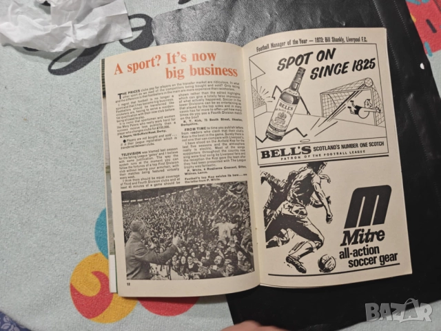 Liverpool-Chelsea 1973 год-автентична,оригинална програма за мача и ревю на сезона, снимка 9 - Фен артикули - 52068711