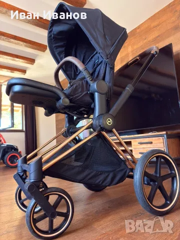 Бебешка количка Cybex Priam 4 + зимен чувал, снимка 5 - Детски колички - 55796583