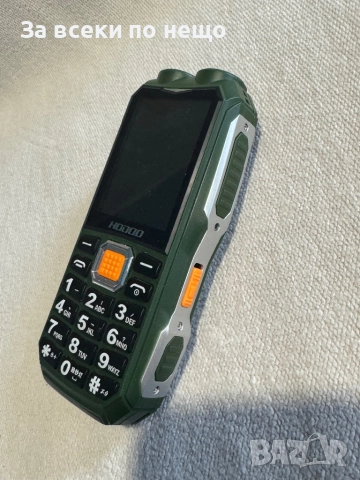 HODOO X9 Телефон удароустойчив водоустойчив телефон за възрастни хора, големи копчета, мощна батерия, снимка 4 - Други - 52684103