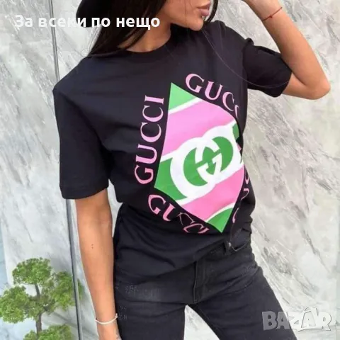 Gucci Дамска Тениска👚Дамска Блуза С Къс Ръкав Гучи - Налични Различни Цветове Код LFS251, снимка 2 - Тениски - 48659305