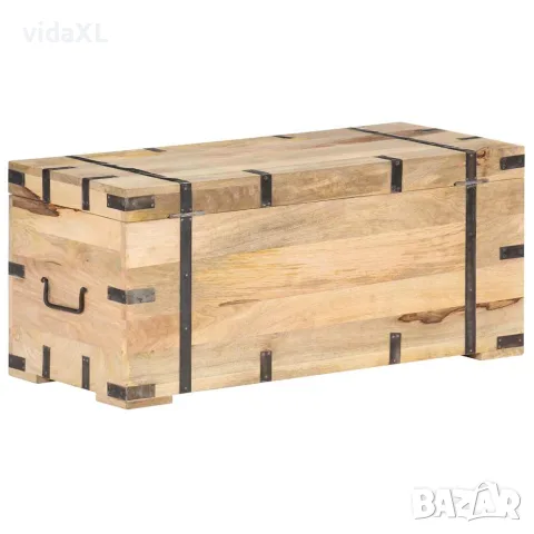 vidaXL Ракла, 90x40x40 см, мангово дърво масив, снимка 3 - Скринове - 56146627