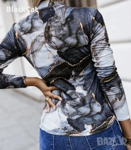 Дамска Блуза, снимка 3 - Блузи с дълъг ръкав и пуловери - 51948393