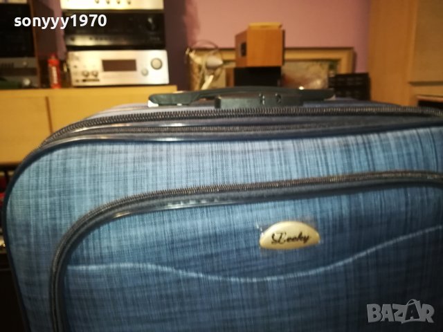 КУФАР 76Х47Х25СМ RED & BLUE DENIM-ЧЕРВЕН ИЛИ СИН 2008231717, снимка 10 - Куфари - 41912526