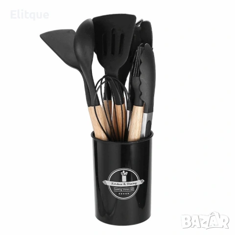 Комплект тенджери + подарък кухненски прибори розов, черен или зелен цвят DJ37+TV1316, снимка 9 - Съдове за готвене - 53252778