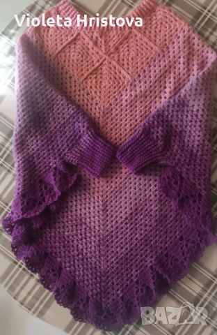 Дамско пончо., снимка 2 - Якета - 52813470