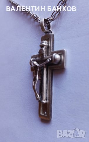 Масивен обемен сребърен кръст, снимка 2 - Колиета, медальони, синджири - 43331195
