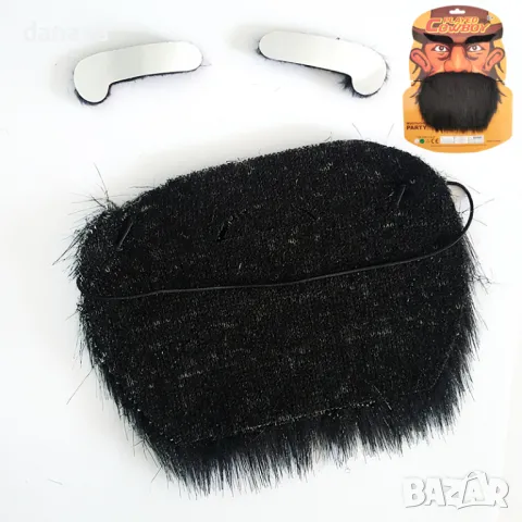 1144 Комплект изкуствена брада и вежди за дегизиране парти аксесоари, снимка 5 - Други - 47676367