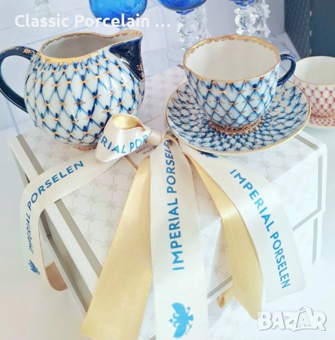 Комплект – луксозен порцелан Кобалтова мрежа