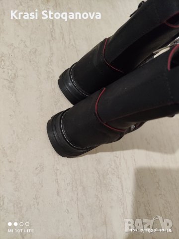 ❄️❄️ЗИМНИ❄️ МОДНИ Боти ТОПЛИ / НАБУК с Аксесоари + Подарък Аксесоар за Почистване , снимка 18 - Дамски боти - 39039713