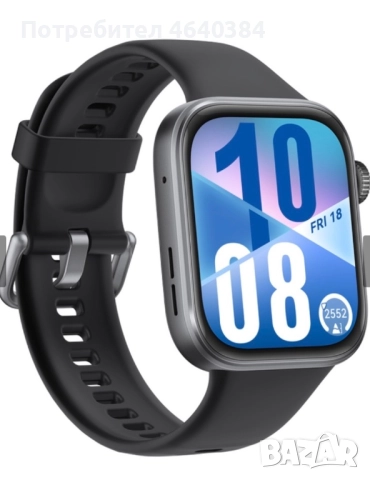 Смарт часовник HUAWEI WATCH FIT 4 SYA-B19 BLACK Black Fluoroelastomer Strap 43 MM, GPS, ПУЛСОМЕР, SP, снимка 3 - Смарт гривни - 52272405