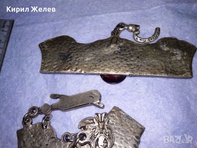 ЕЛЕМЕНТИ от ЕТНОГРАФСКИ СТИЛ НАКИТ ЛАКИРАН ПОСРЕБРЕН БРОНЗ и ЧЕРВЕН КАТАЛИН 34305, снимка 17 - Бижутерийни комплекти - 41761877